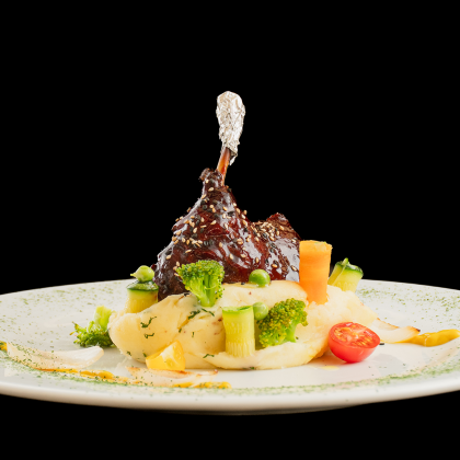 La Bastille-Pato al vino tinto